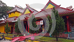 The Temple of the Goddess of the Sea Shen Mu Miau, in the area of Ã¢â¬â¹Ã¢â¬â¹Pasir Padi Beach, Pangkalpinang City, Indonesia.